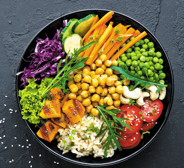 Meal requirements for a Vegan to support health and fitness