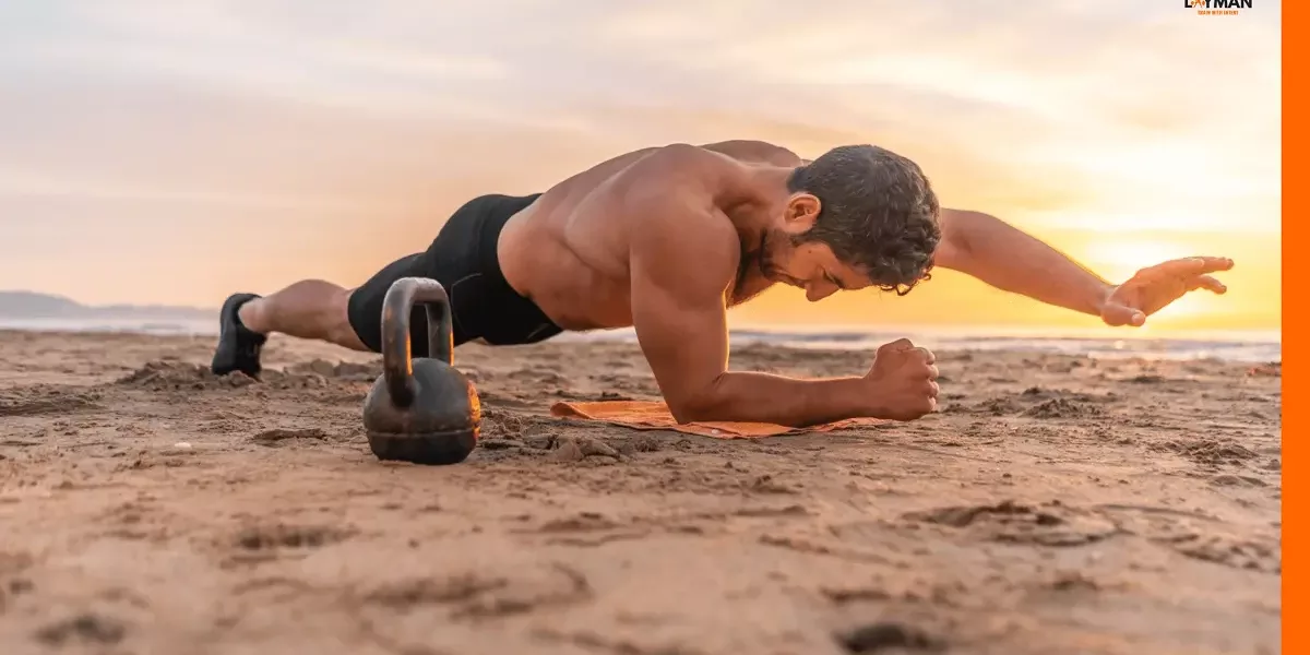 Online personal training sessions during sunset at the beach