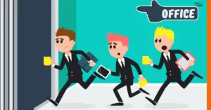 Business Professionals heading to the gym