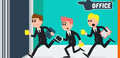 Business Professionals heading to the gym